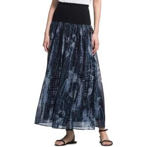 DKNY Womens Printed Banded Maxi Skirt Size M